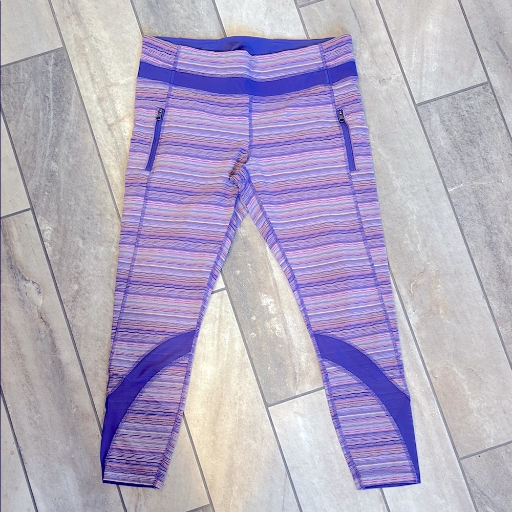 Striped Purple Lululemon Leggings